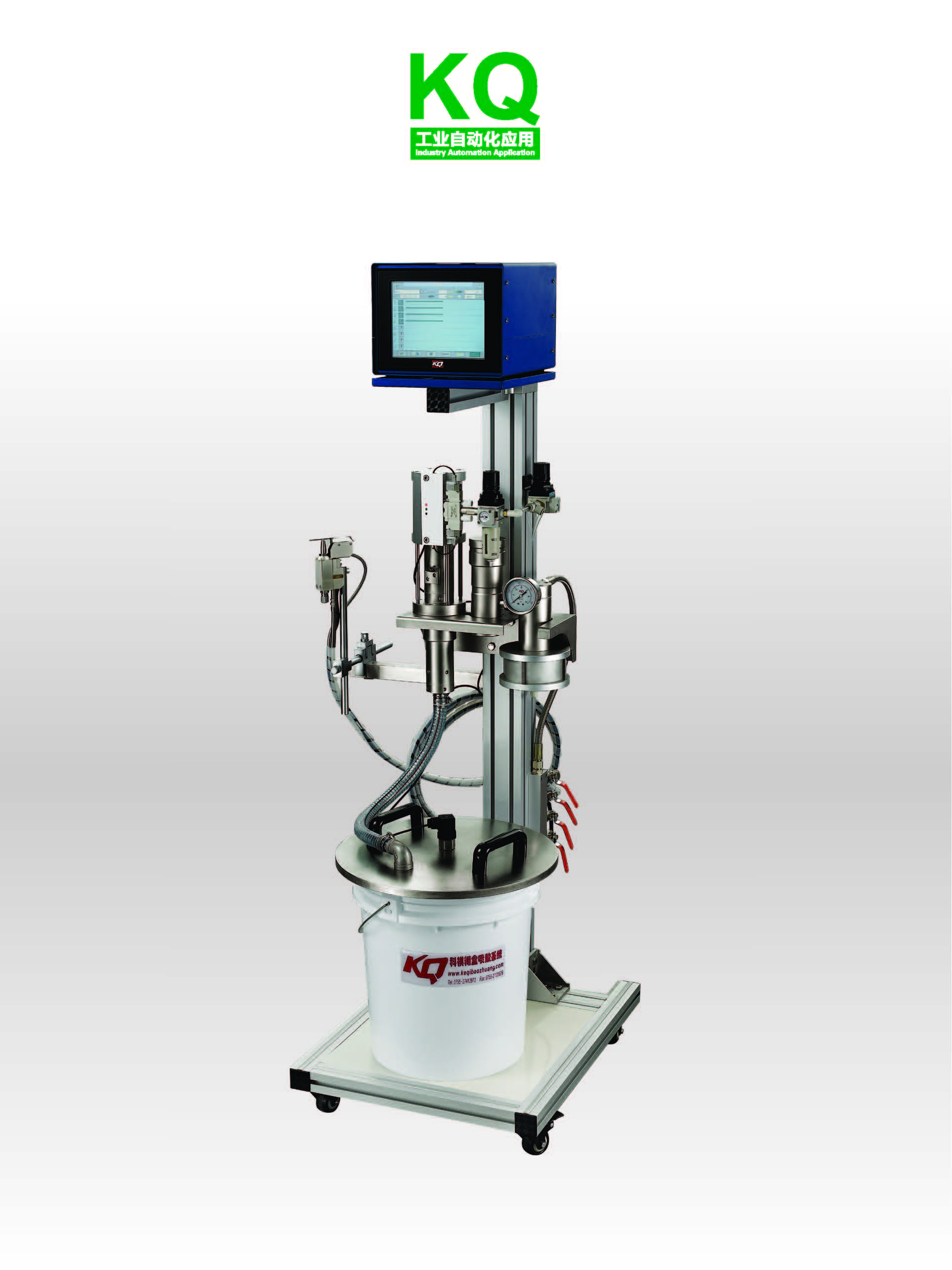 Cold gluing applicator (4 guns)
