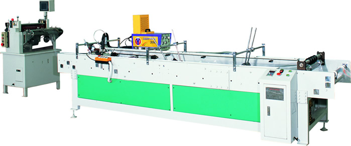 Plastic Curtain Box Creasing folding gluing Machine