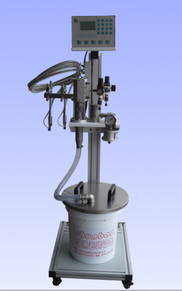 Cold spray gun gluing system