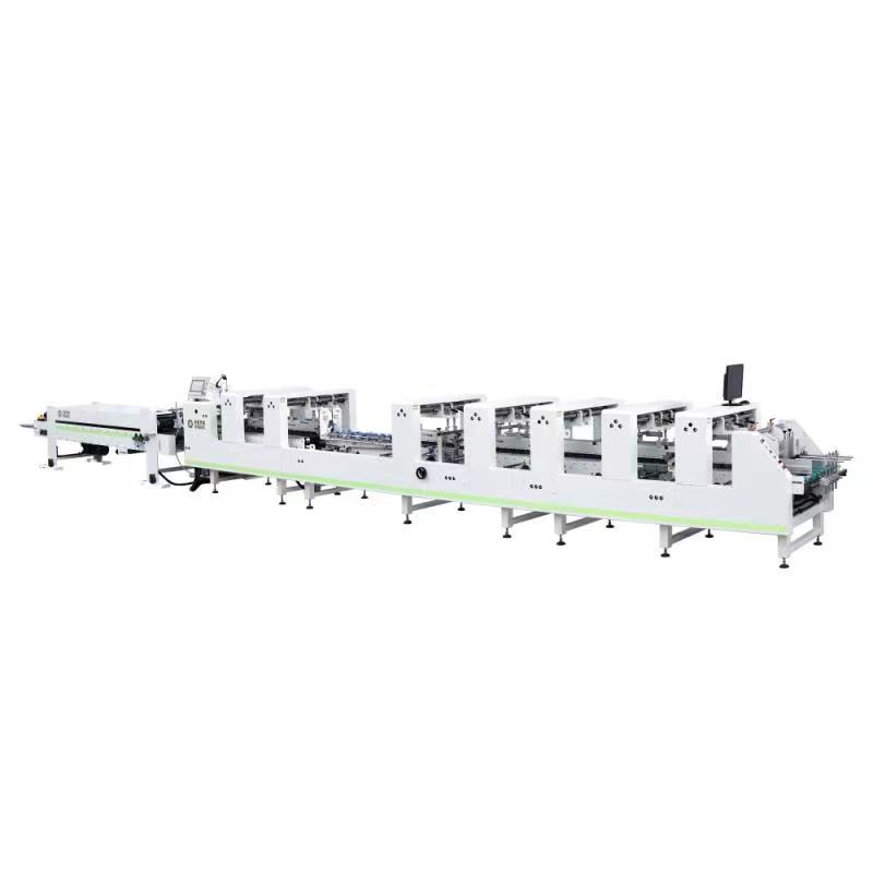 Automatic New Lock Bottom PVC PET PP Box Folder Gluer 